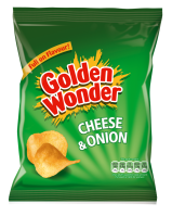 cheese and onion crisps Golden Wonder